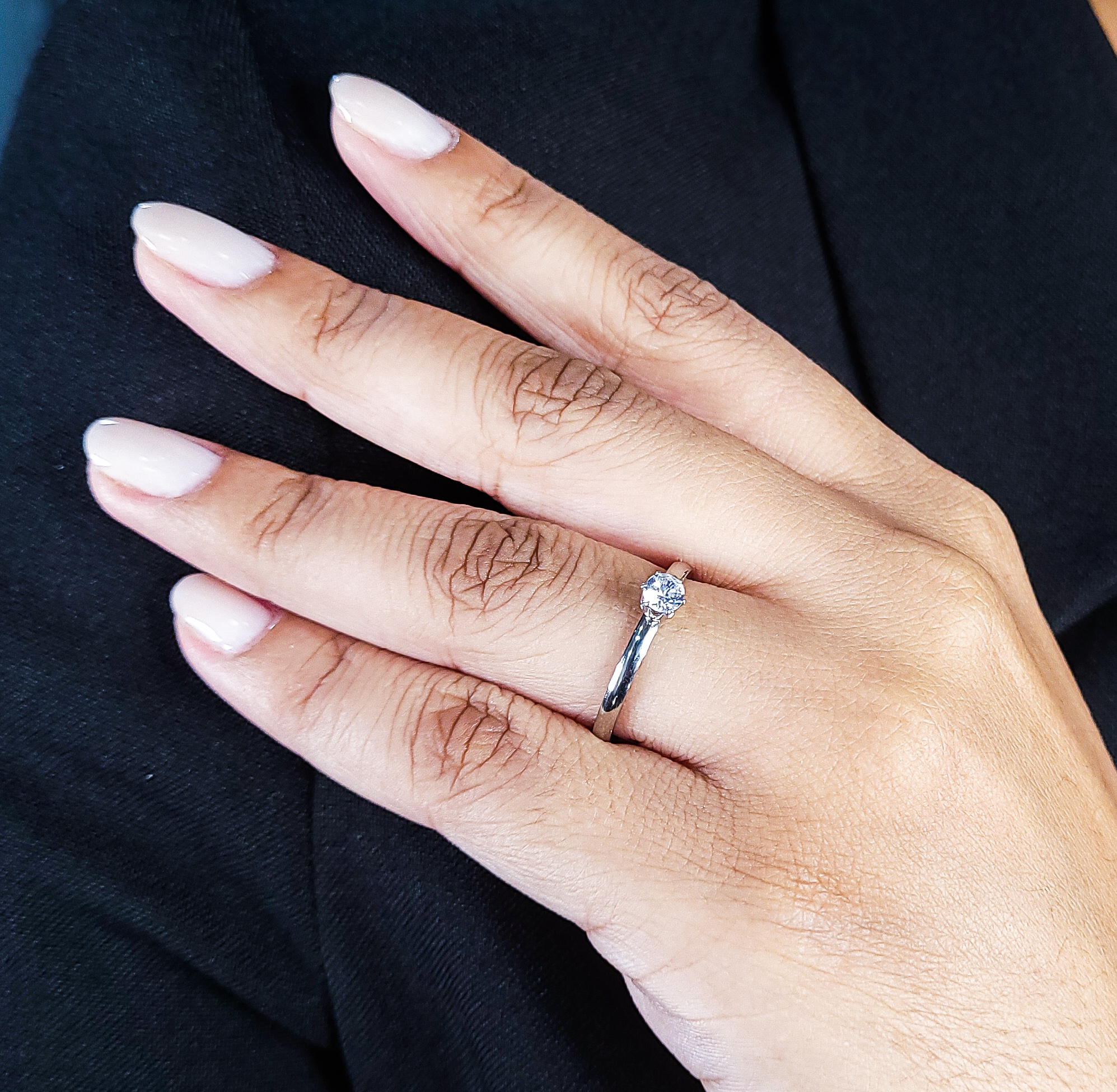 Anel Solitário Zircônia em Aço Inoxidável - Imagem 2