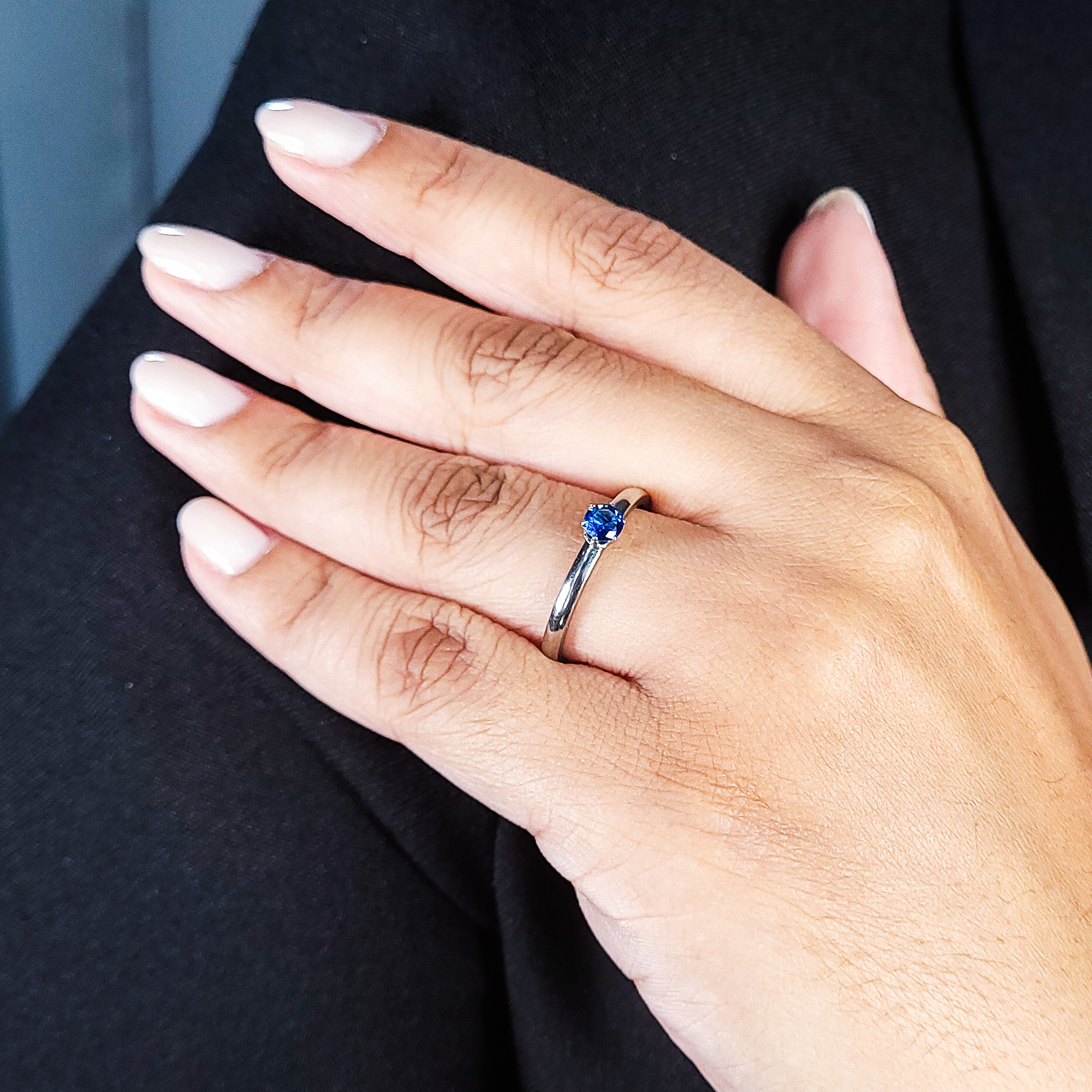 Anel Solitário Zircônia em Aço Inoxidável - Imagem 5