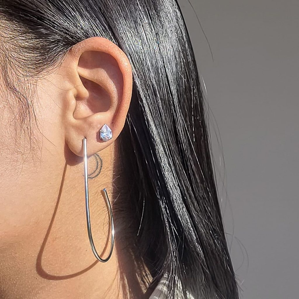 Brincos antialérgicos argola gancho Luance joias