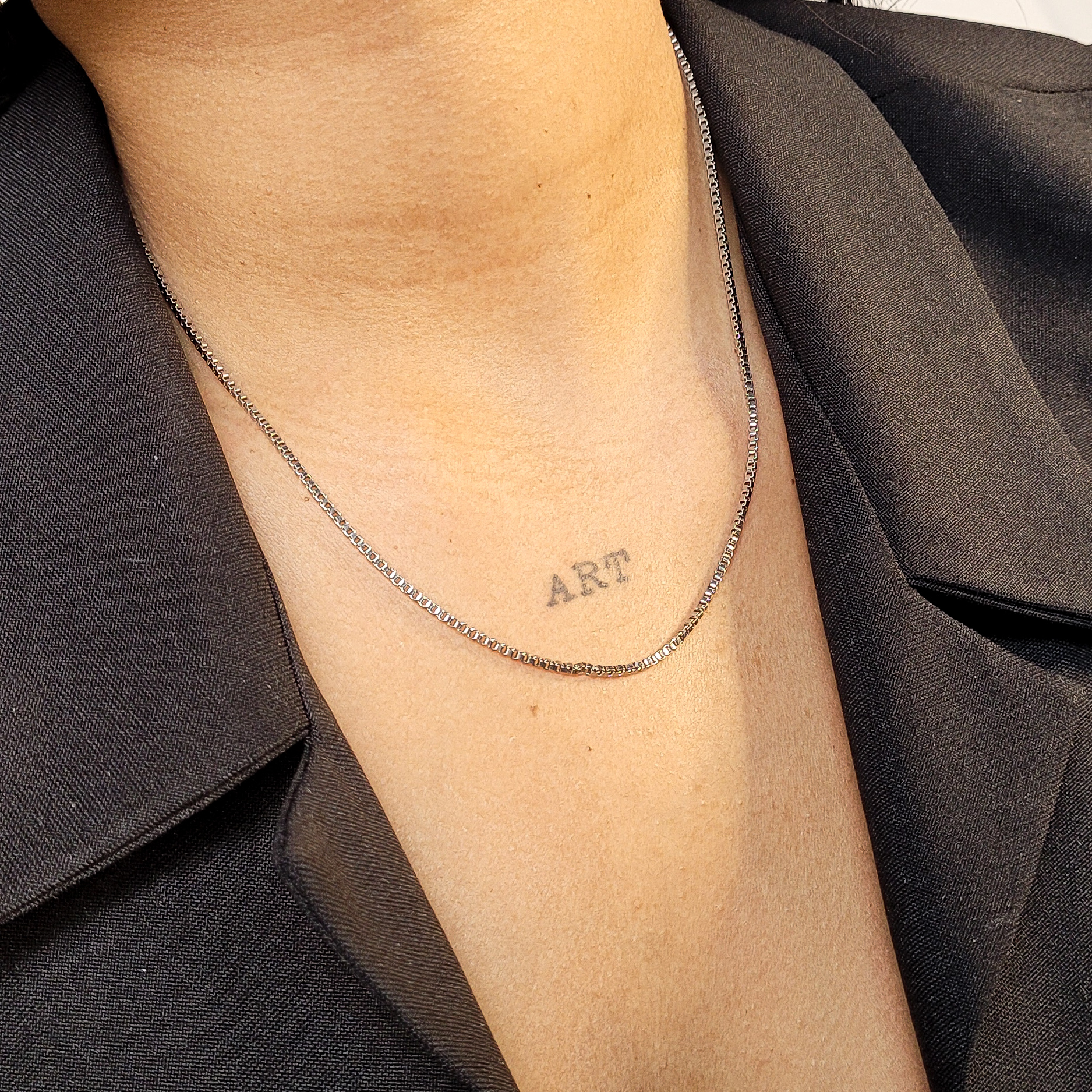 Colar Corrente Veneziana em Aço Inoxidável - Imagem 2