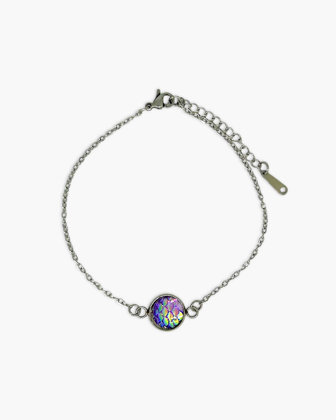 Pulseira Escama de sereia delicada em Aço Inoxidável