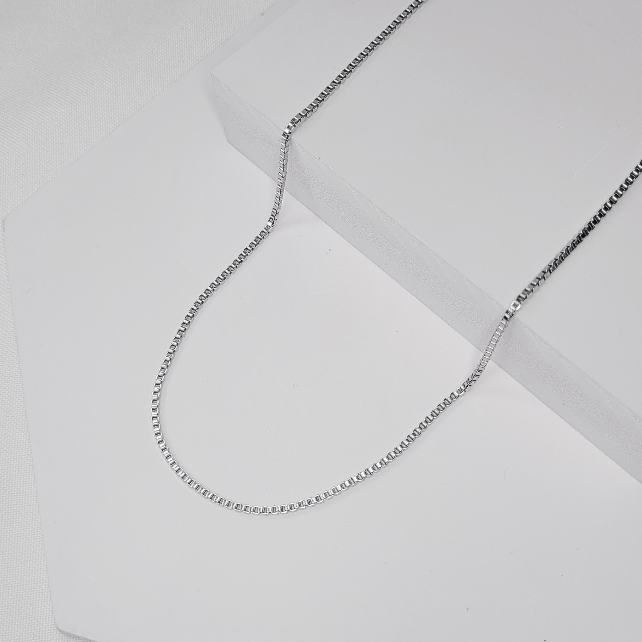 Colar Corrente Veneziana em Aço Inoxidável