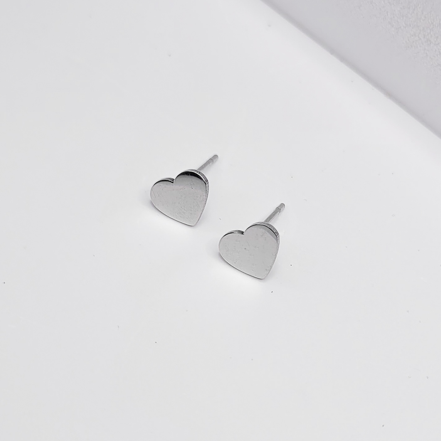 Brinco Coração em aço inoxidável