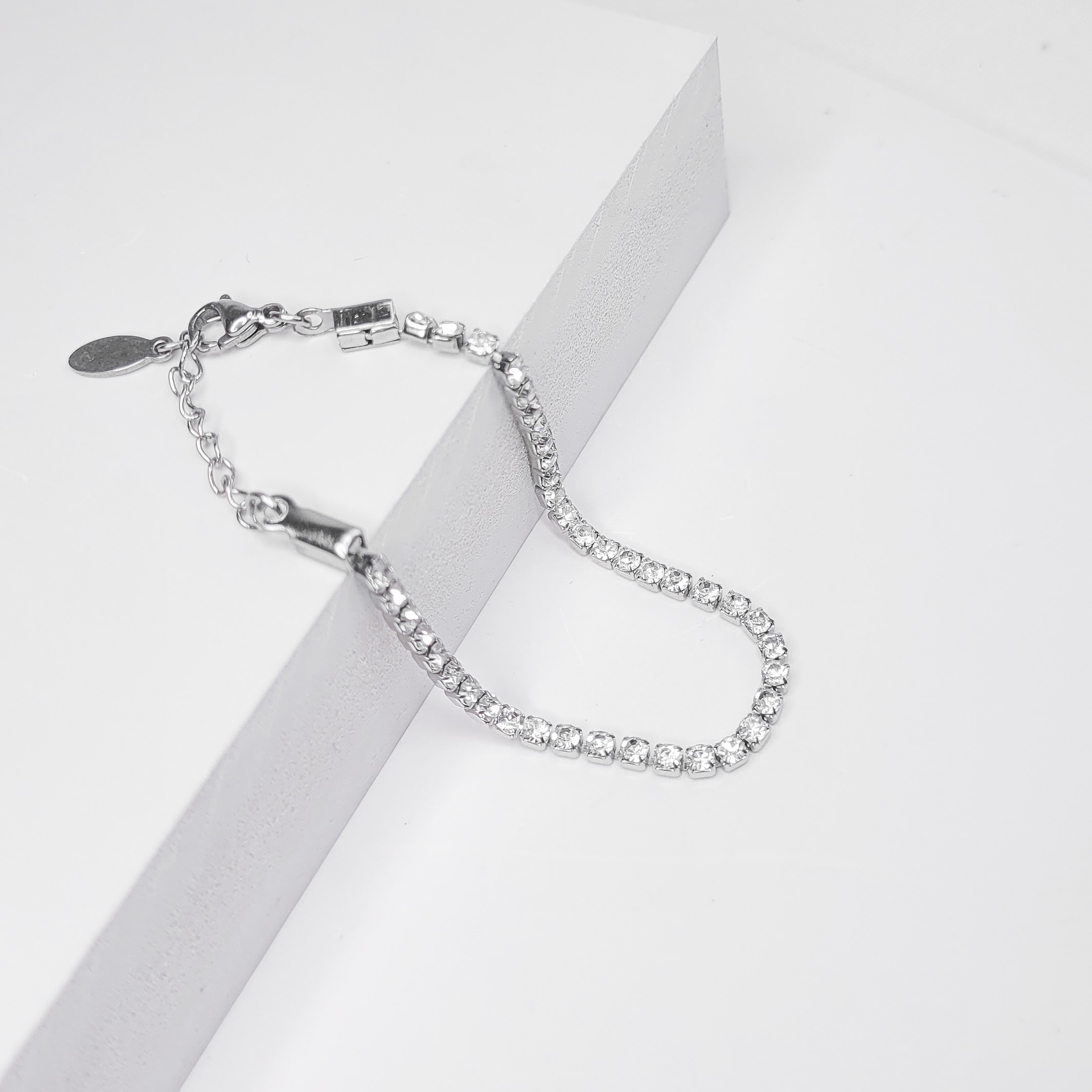 Pulseira Riviera em aço inoxidável prata