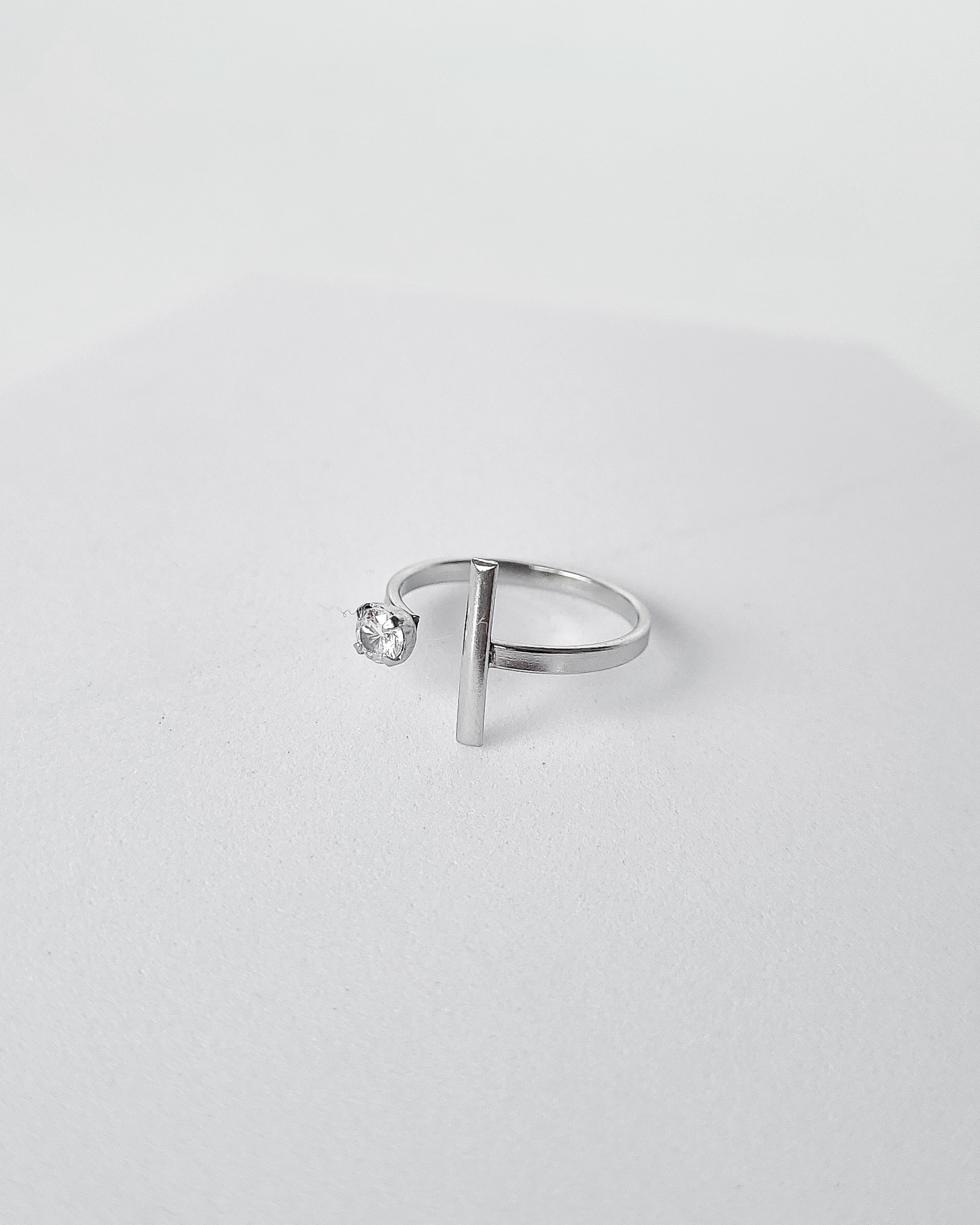 Anel Zircônia c/ Barra em aço inoxidável