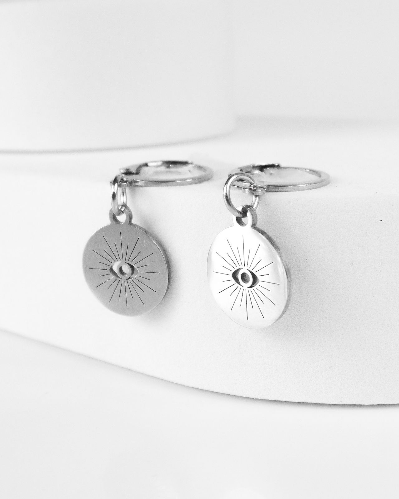 Brinco Argola Pingente Olho Grego