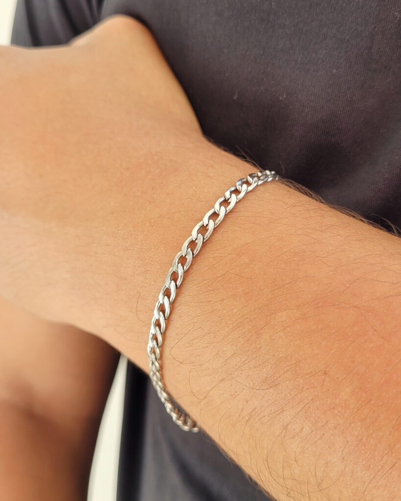 Acessórios em aço inoxidável masculino