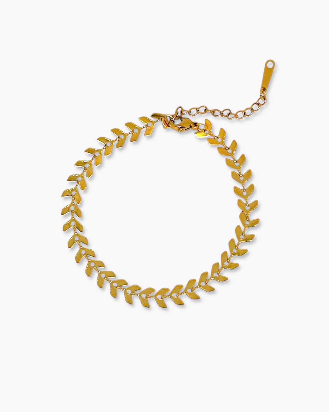 Pulseira Setas Dourada em Aço Inoxidável