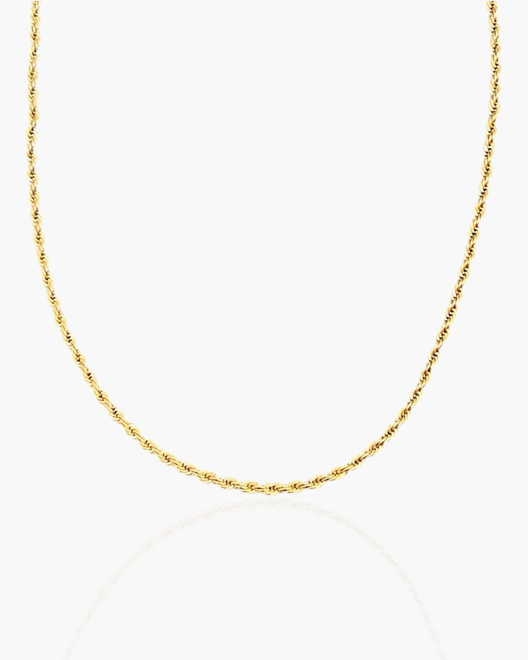 Colar Corrente Baiana em aço inoxidável banhado a ouro 18k