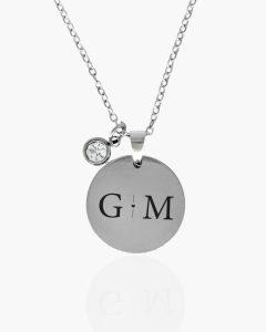 Colar com 2 iniciais