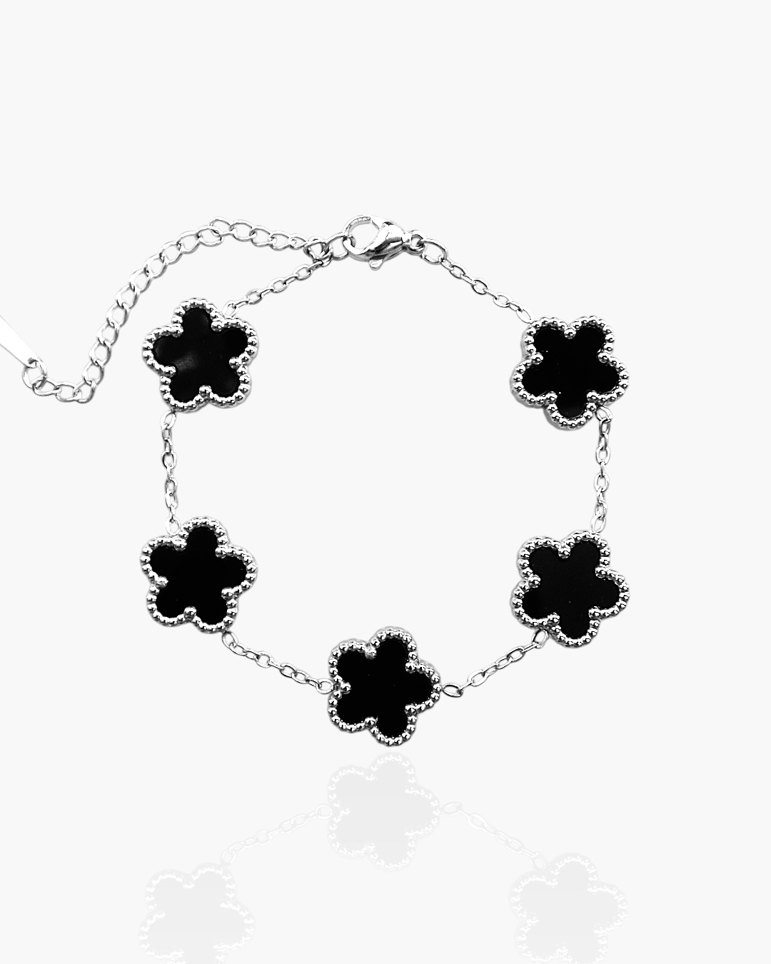 Pulseira Trevos Inspiração em Aço Inoxidável