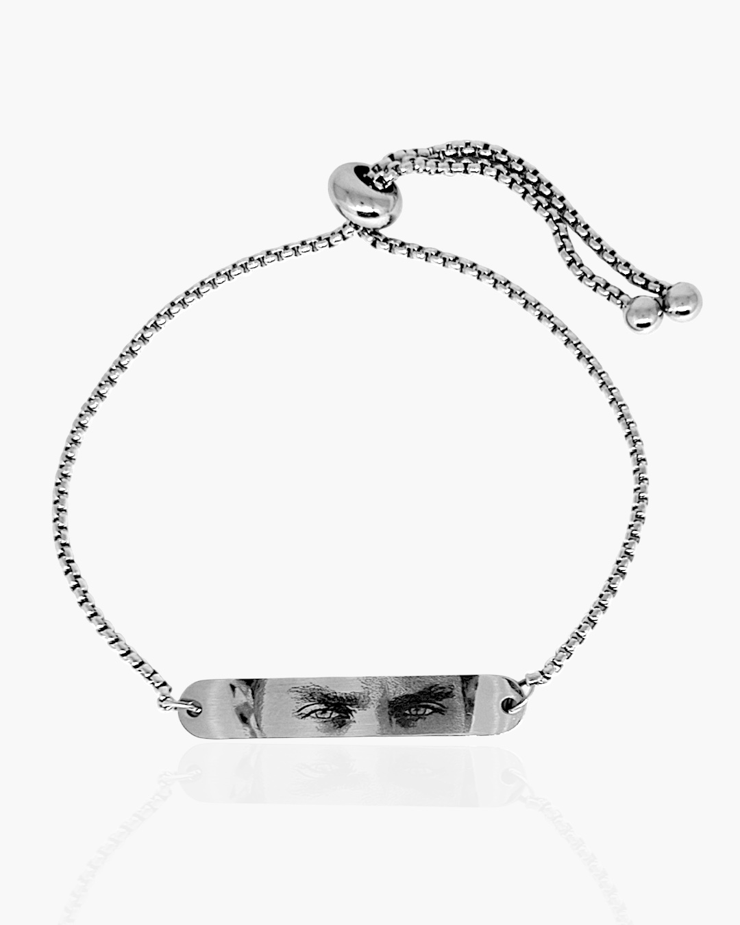 Pulseira Olhar personalizada para namorados e namoradas, romântico em aço inoxidável