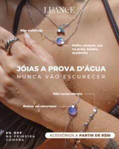 Joias a prova d'agua e piscina