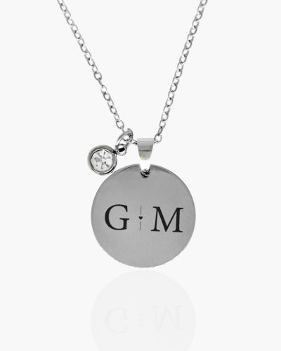 Colar com 2 iniciais